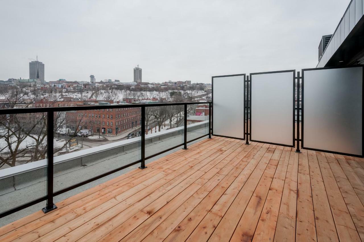 Ferienwohnung Penthouse On Charest - With Parking And Gym Québec Exterior foto
